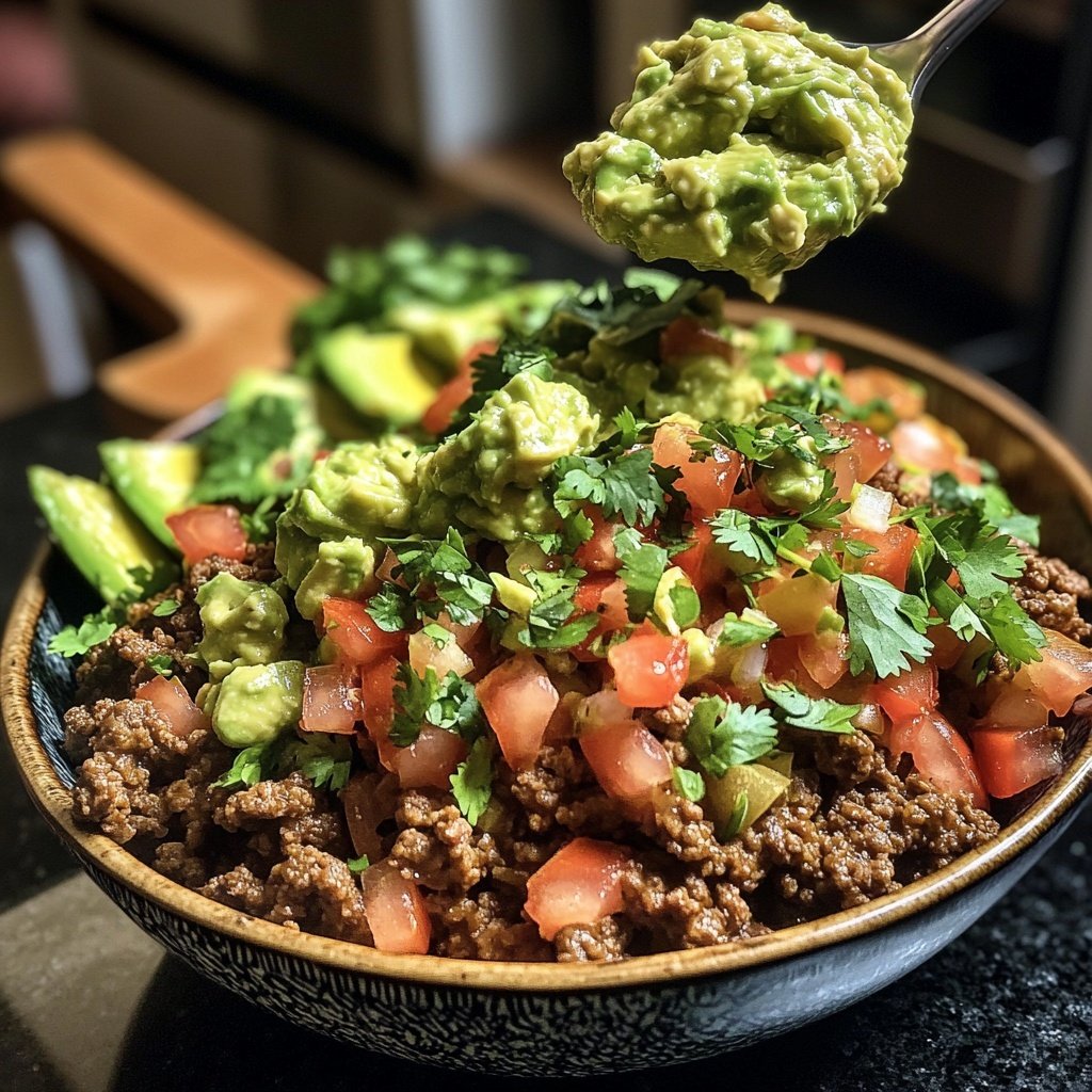 Ground Beef Taco Bowls