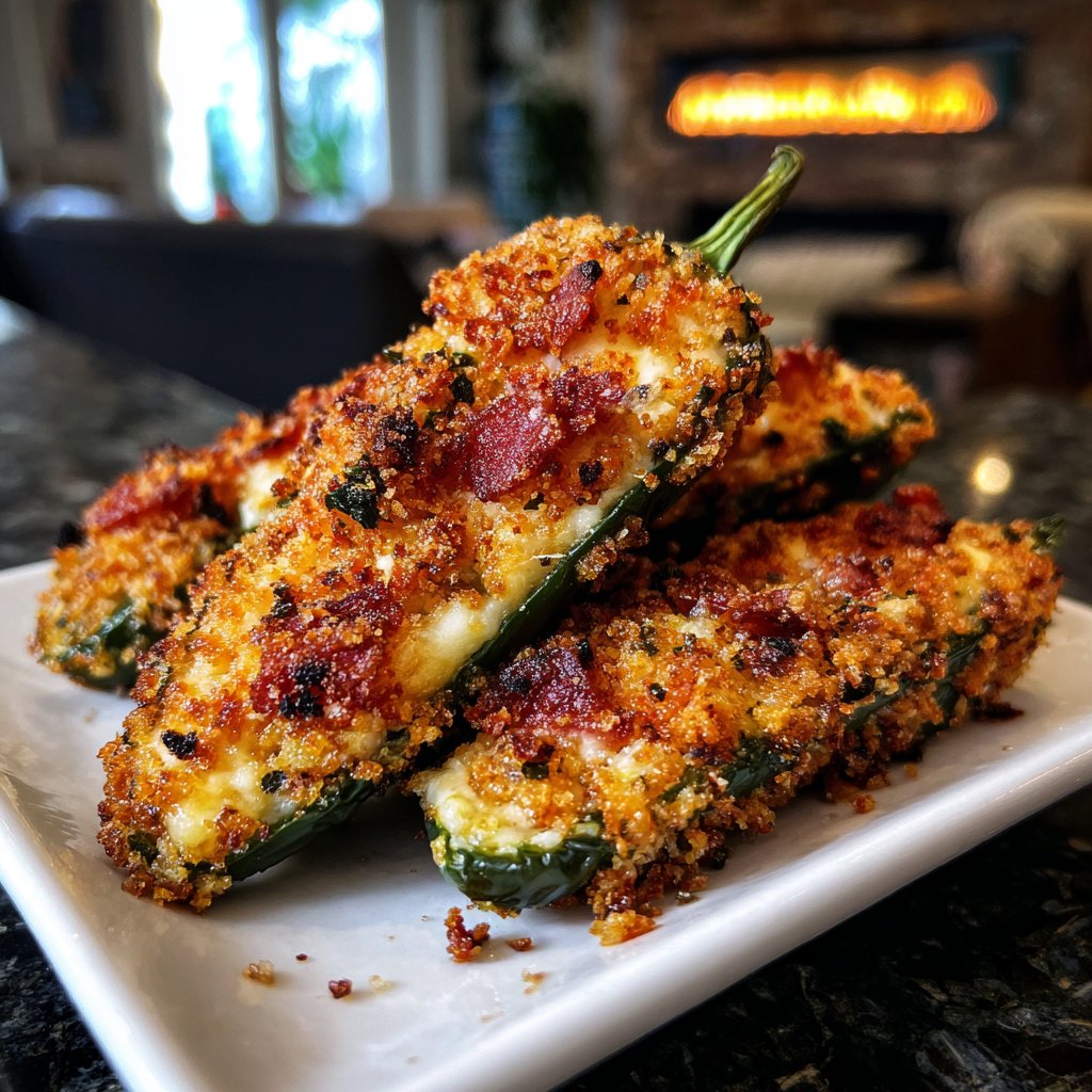 Jalapeno Poppers with Savory Crumb Topping