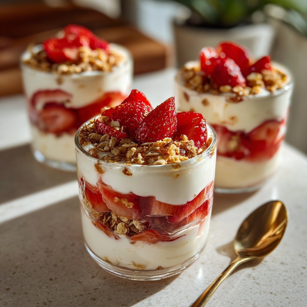 Strawberry Yogurt Breakfast Cups