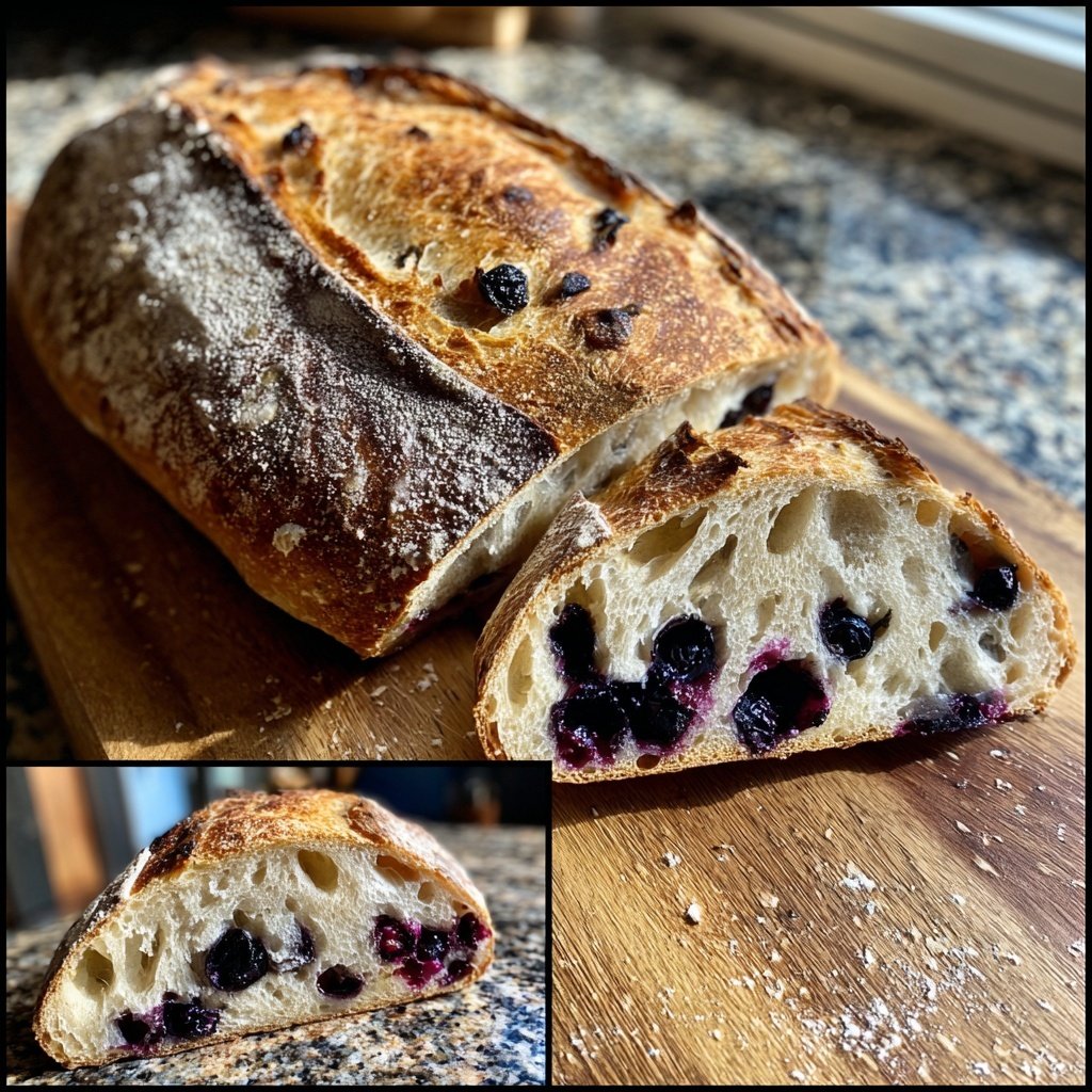 Blueberry Lemon Sourdough Bread From Scratch