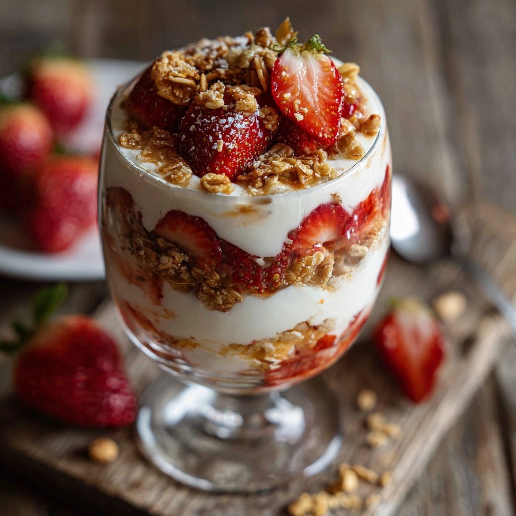 Fresh Strawberry Yogurt Parfait