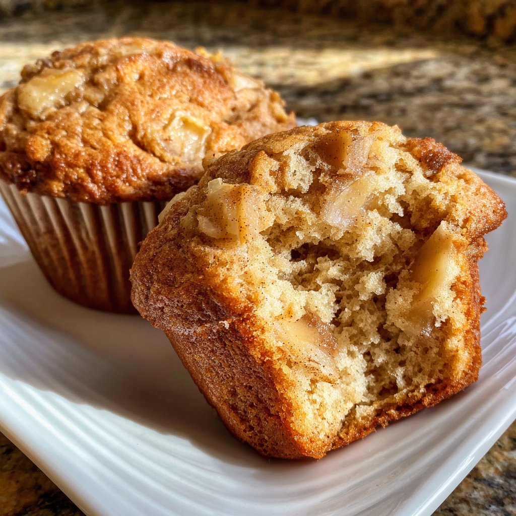 Cinnamon Apple Yogurt Muffins
