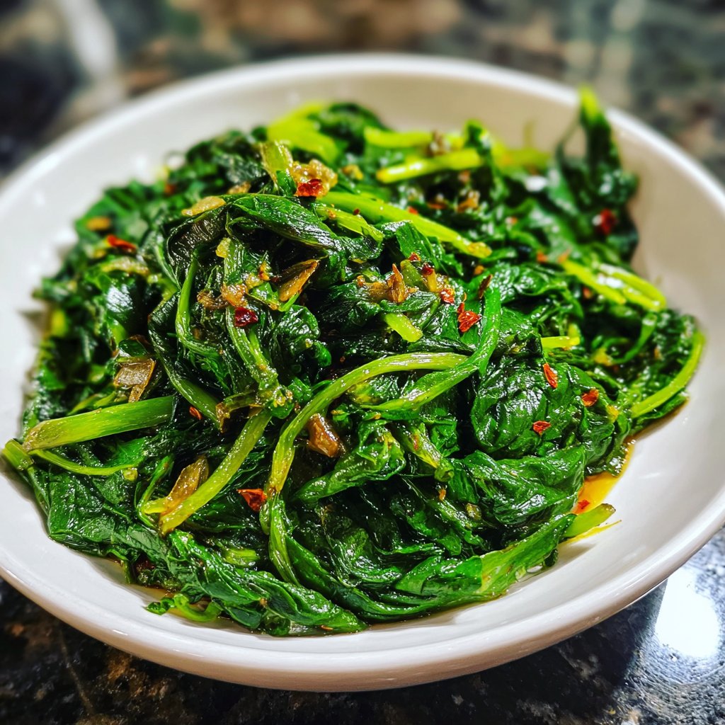 Jamaican Garlic Greens