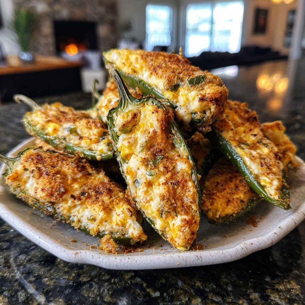 Jalapeno Poppers with Creamy Corn Filling
