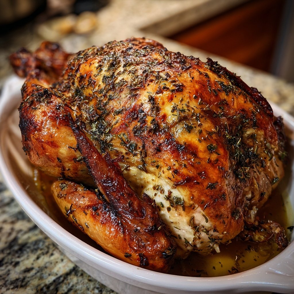 Seasonal & Festive Thanksgiving Herb Stuffed Turkey