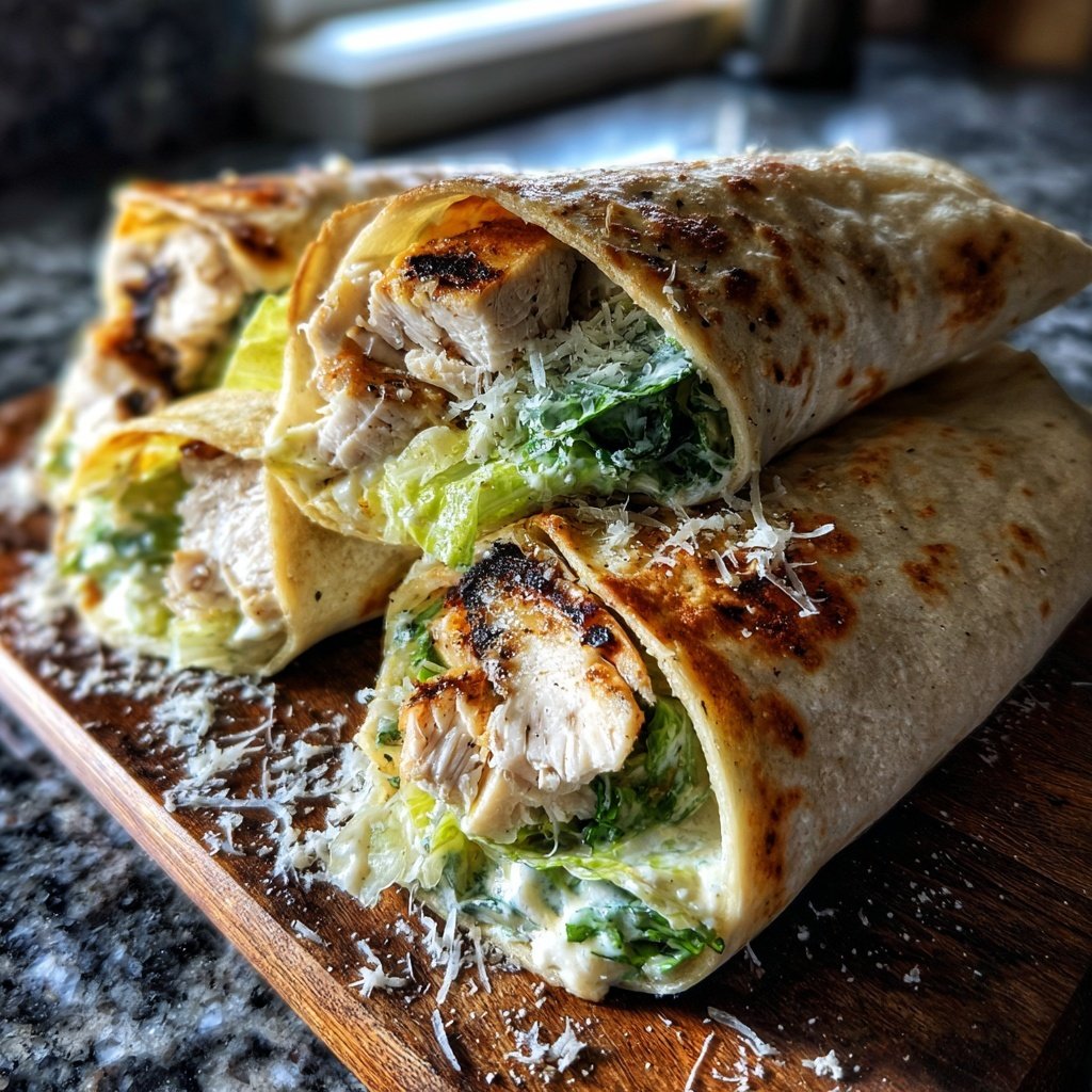 Grilled Chicken Caesar Wraps