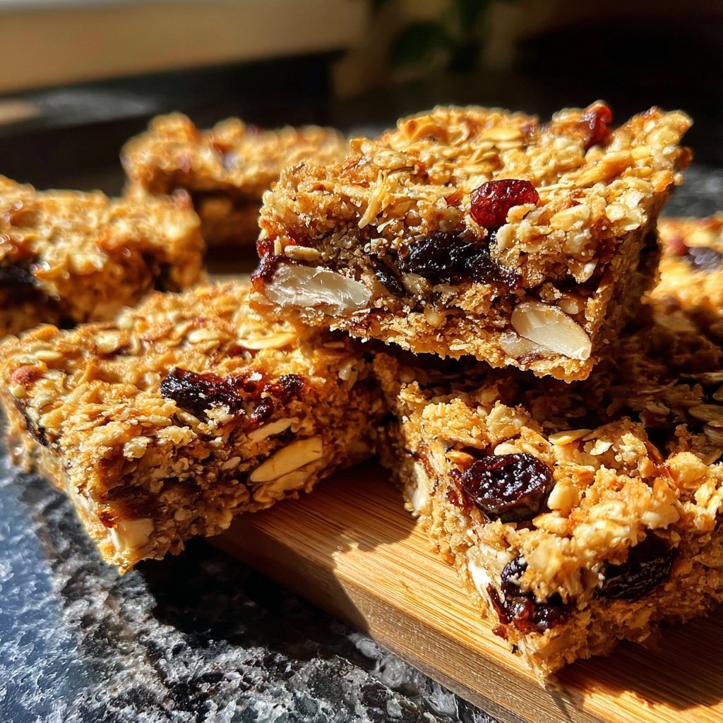 Vanilla Almond Oat Breakfast Squares