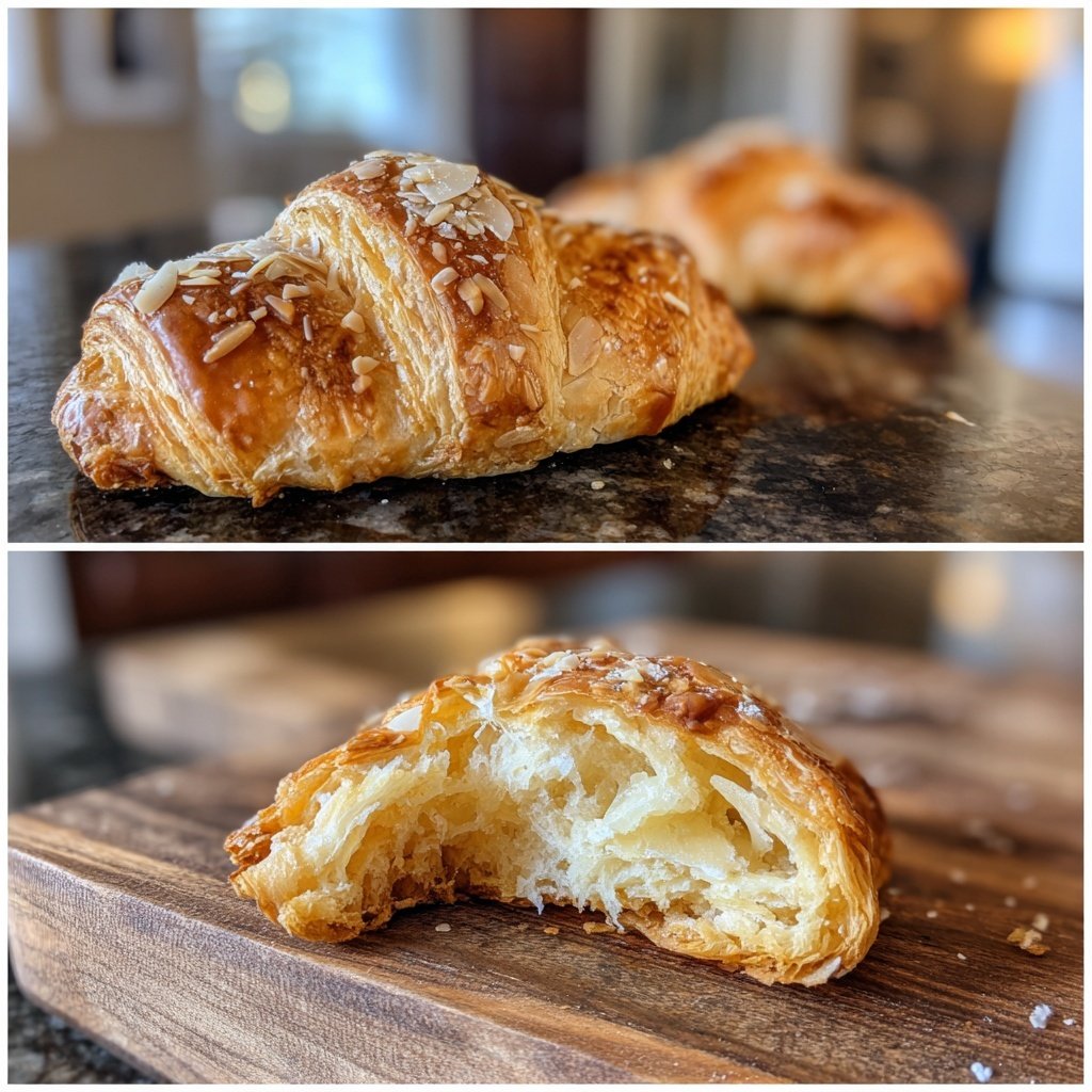 Buttery Almond Filled Croissants