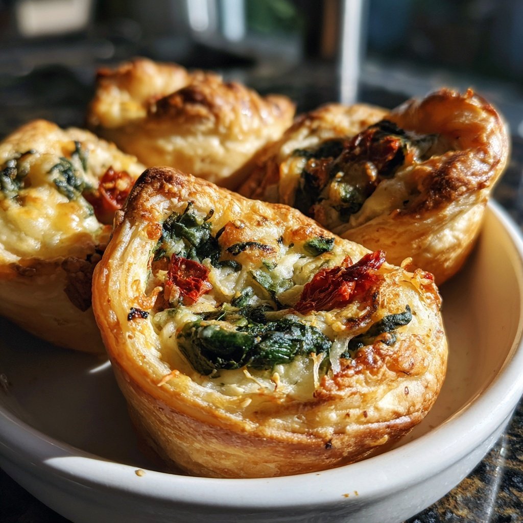 Super Bowl Savory Puff Pastry Veggie Bites