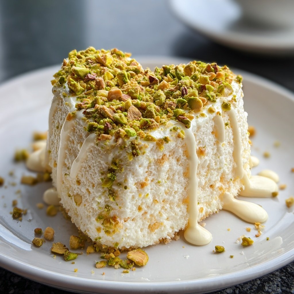 Mini Heart Cake with Pistachio