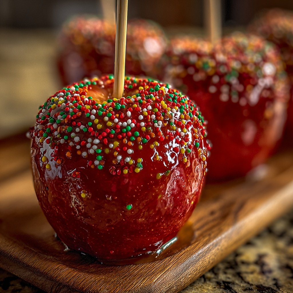 Crunchy Red Candy Apples