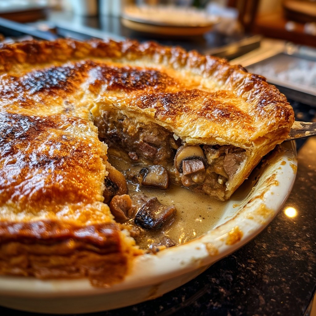 Comfort Food Beef and Mushroom Pot Pie