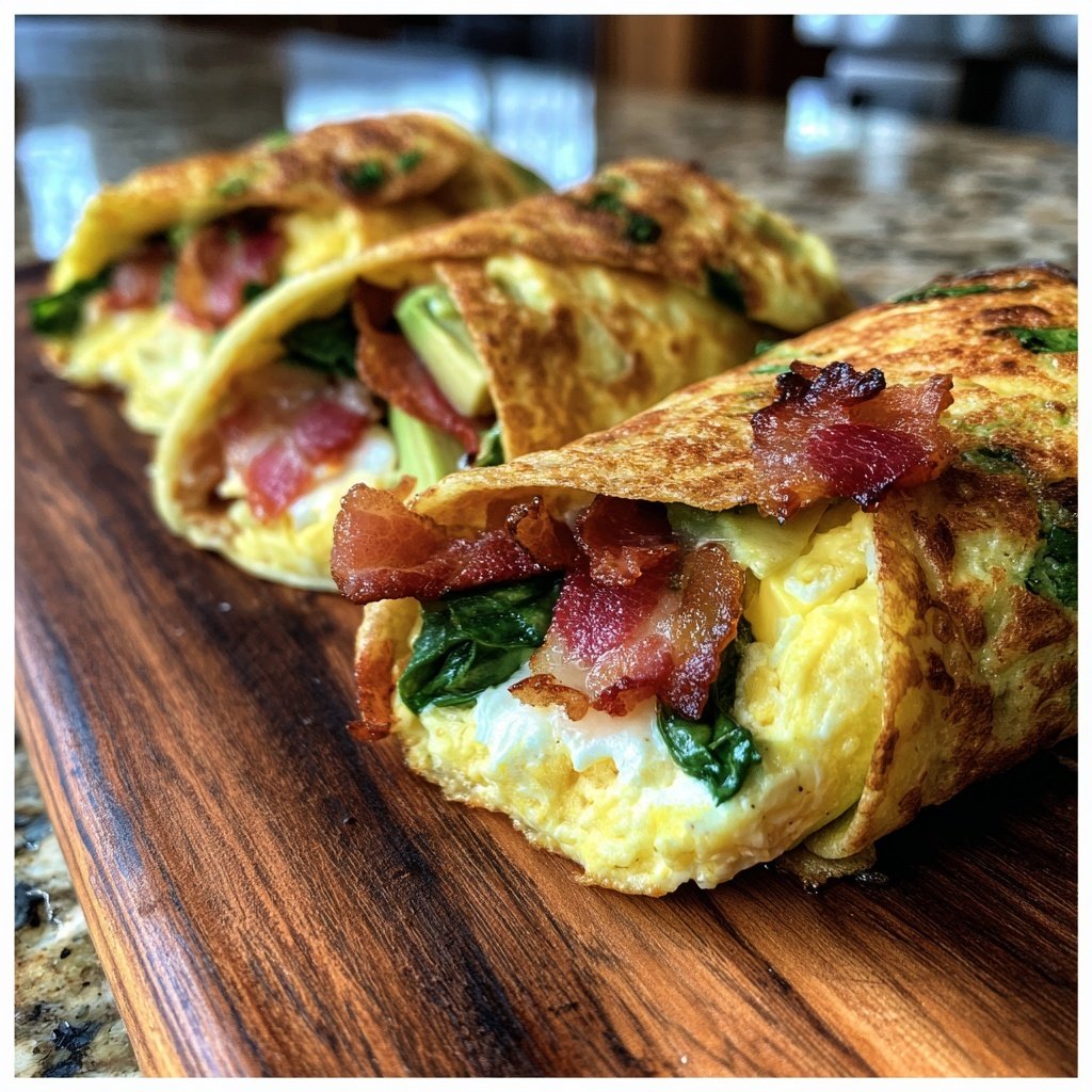 Keto Breakfast Egg Wraps