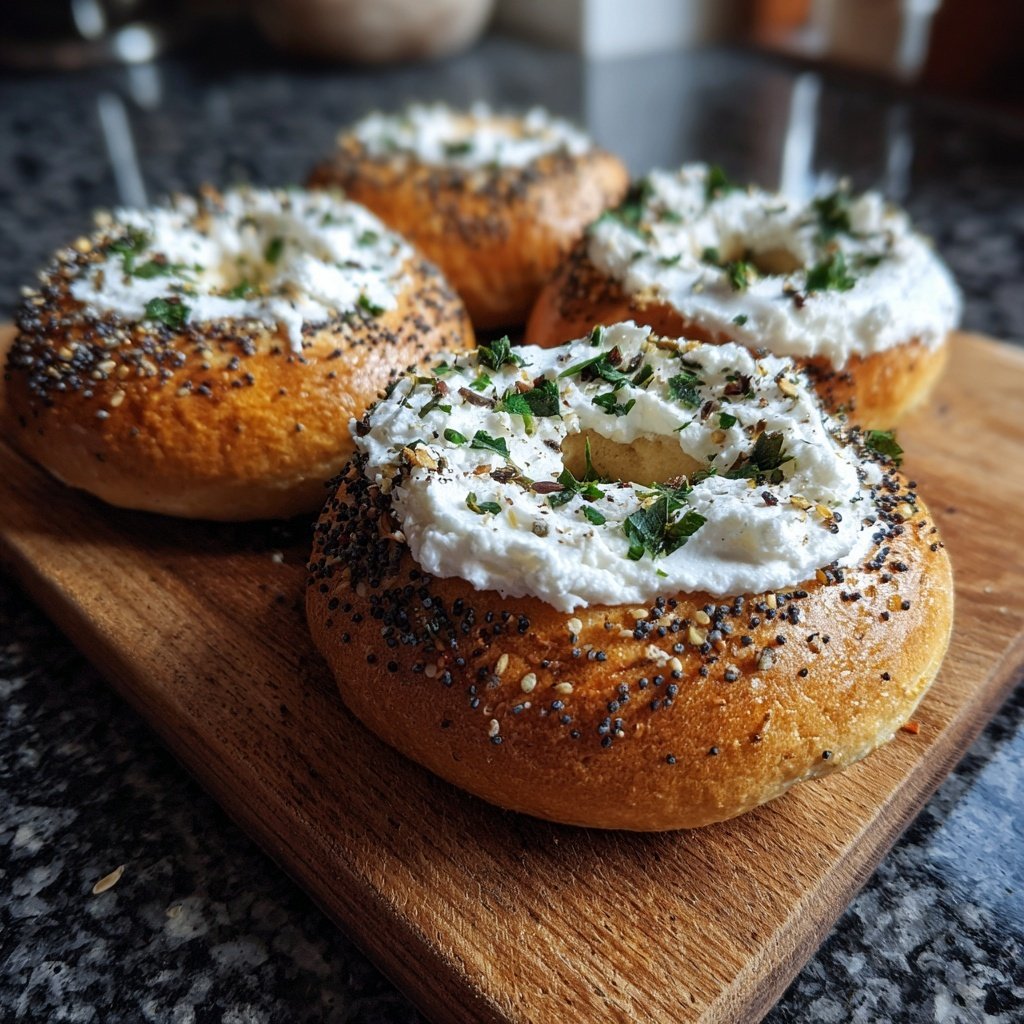 High Protein Bagels With Greek Yogurt