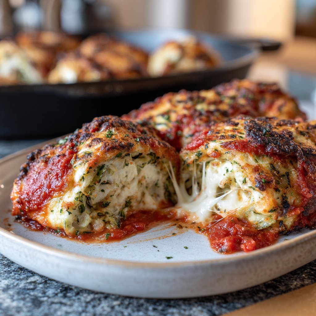 Baked Zucchini Ricotta Rollups