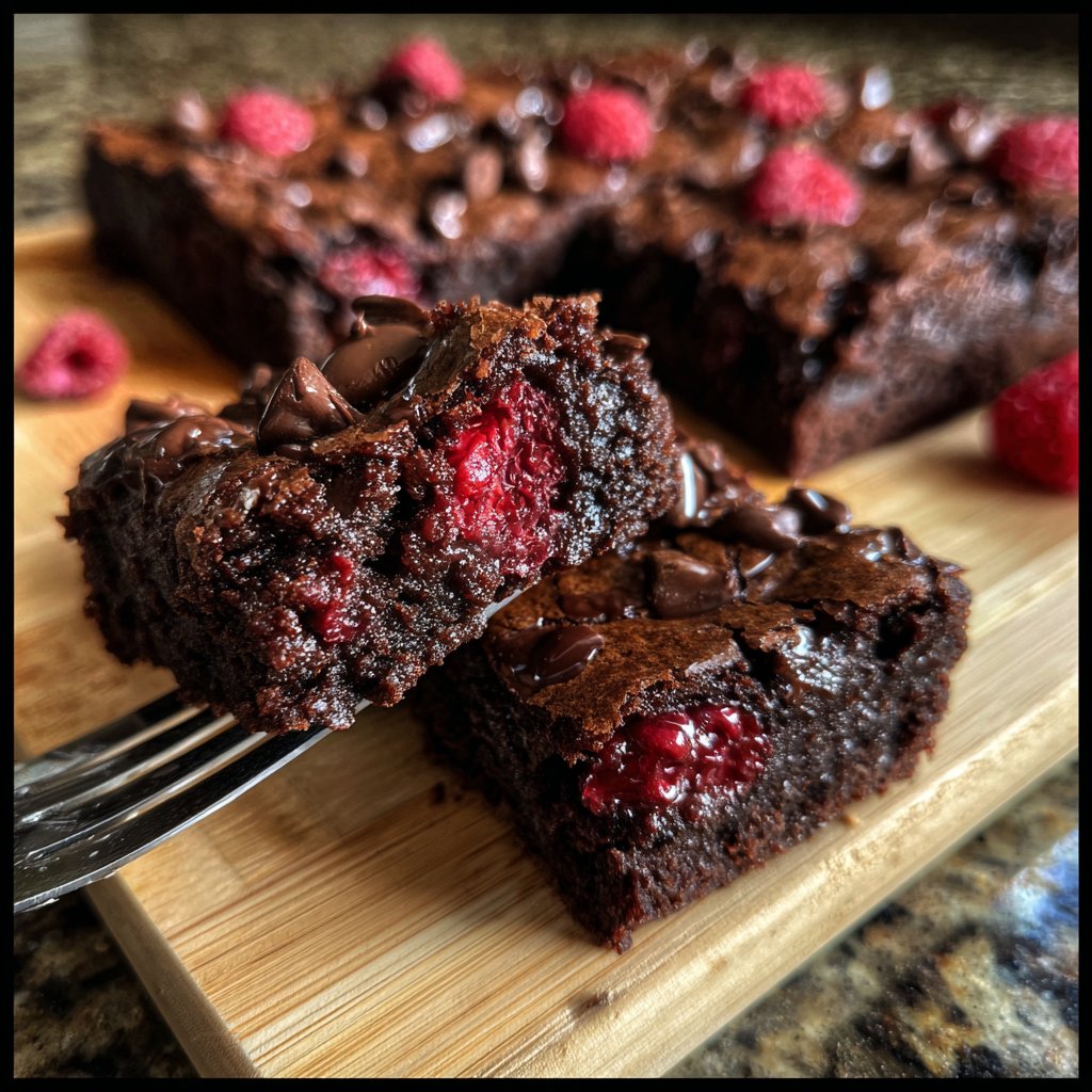 Chocolate Raspberry Brownies