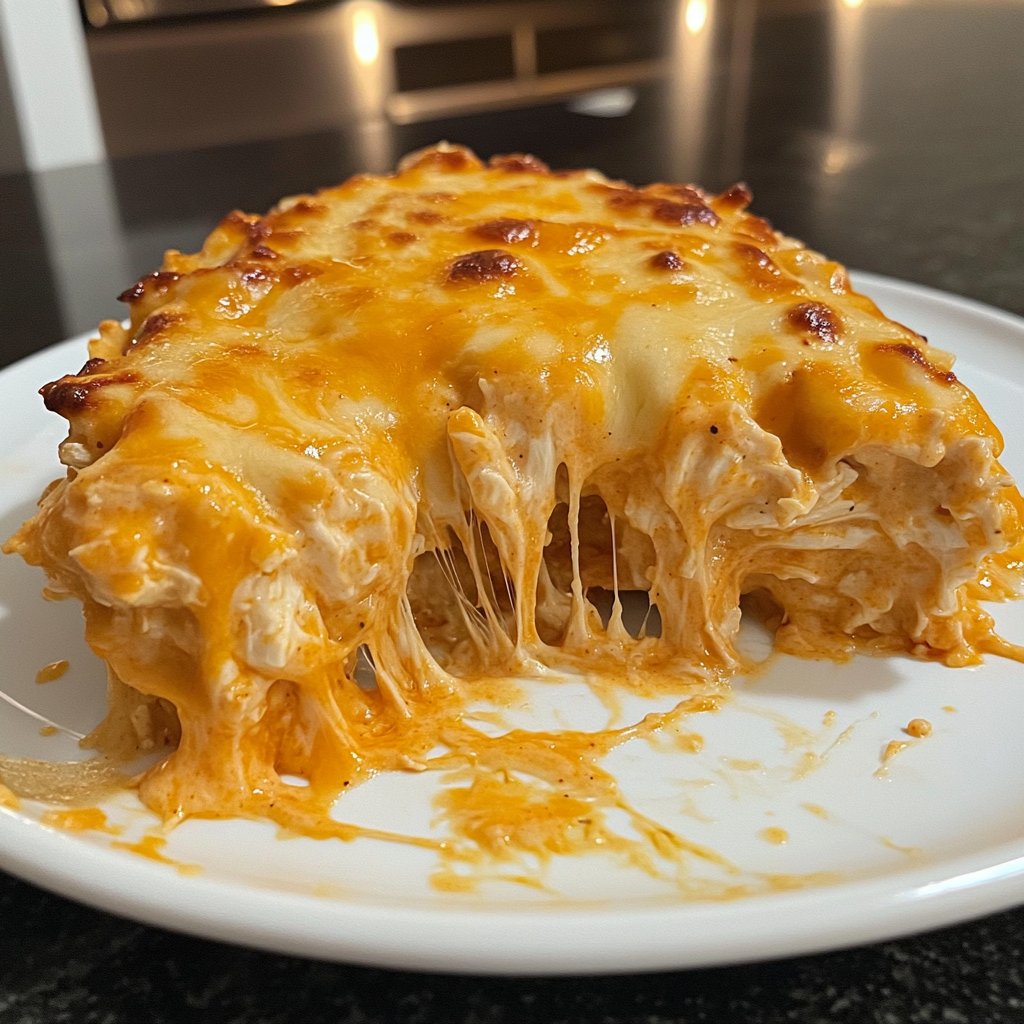 Healthy Crockpot Buffalo Chicken Dip